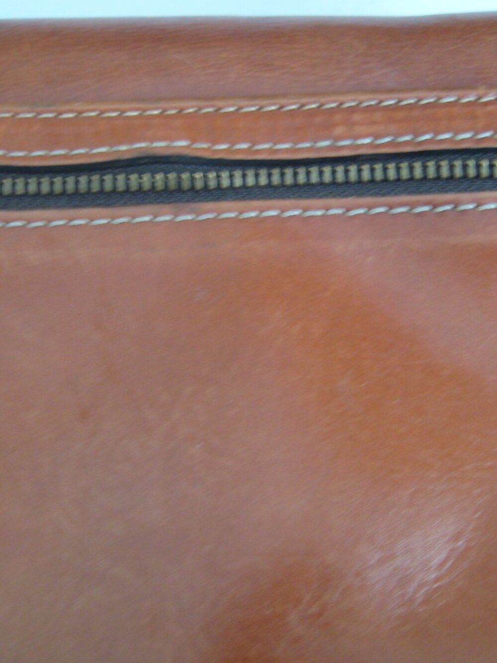 PATRICIA NASH LIGHT BROWN LEATHER SHOULDER CROSS BODY HANDBAG PURSE - Picture 4 of 5